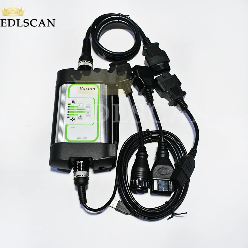 EDLSCAN PTT 2.7.4 с CF19 ноутбук для Volvo FM FH диагностический сканер для грузовиков Vocom 88890300