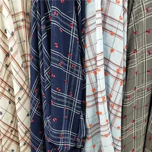 Ins Горячая новинка квадратный Божья коровка шифон с рисунком рубашка Хорхе пряжа подвесное платье дизайнер DIY Материал Tecido 90x130 см