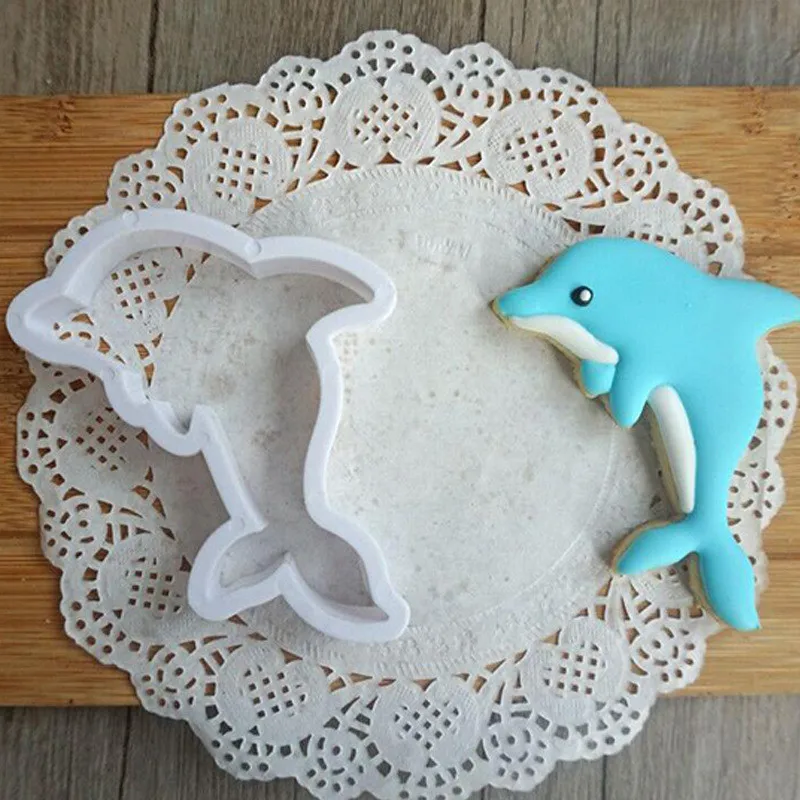 Description Picture 3 of item8pcs/set Whale Dolphin Octopus Crab Turtle Fondant Tools Biscuit Moulds Sea Cookie Cutter Sugar Craft Baking Pastry Stamp Mold