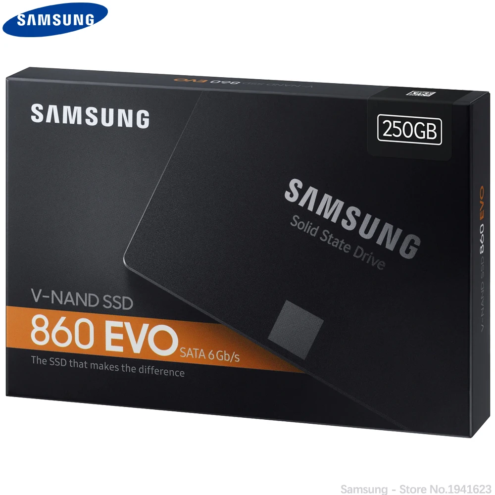 SAMSUNG SSD 860EVO 500 Гб 250 ГБ 120 Внутренний твердотельный диск HDD жесткий SATA3 2 5 дюймов