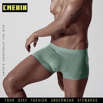 

CMENIN 2020 New Cotton Patchwork Quick Dry Underwear Mens Boxer Homme Men's Underwear Boxer Men Undeware Boxers Freegun AD308