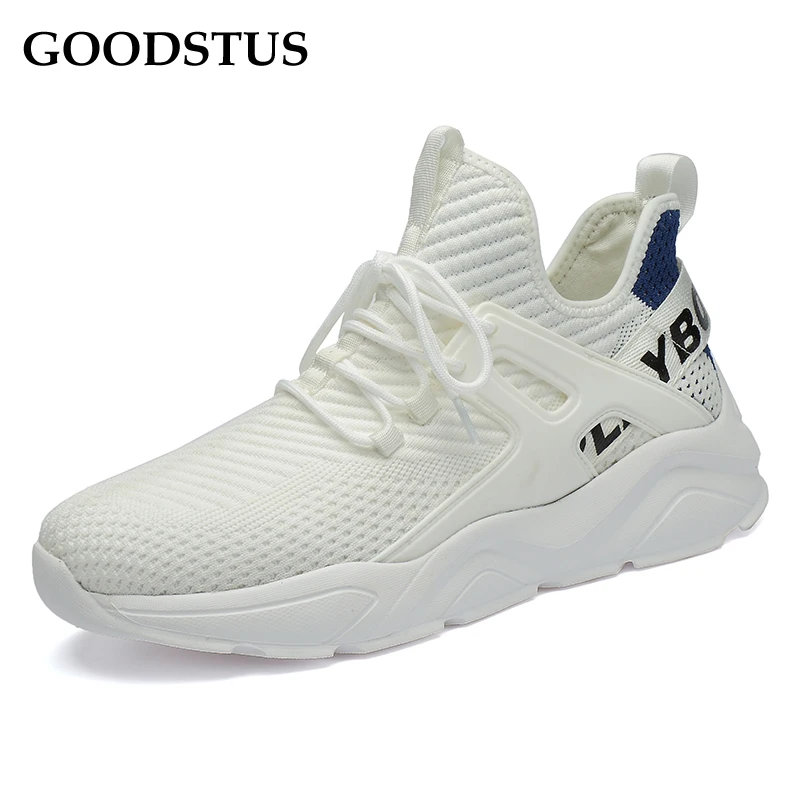 

GOODSTUS Men Sneaker Hot Sale Lace-Up High Quality Comfortable Rubber Sole Mesh Vamp Breathable Height Increase Wear-Resistant