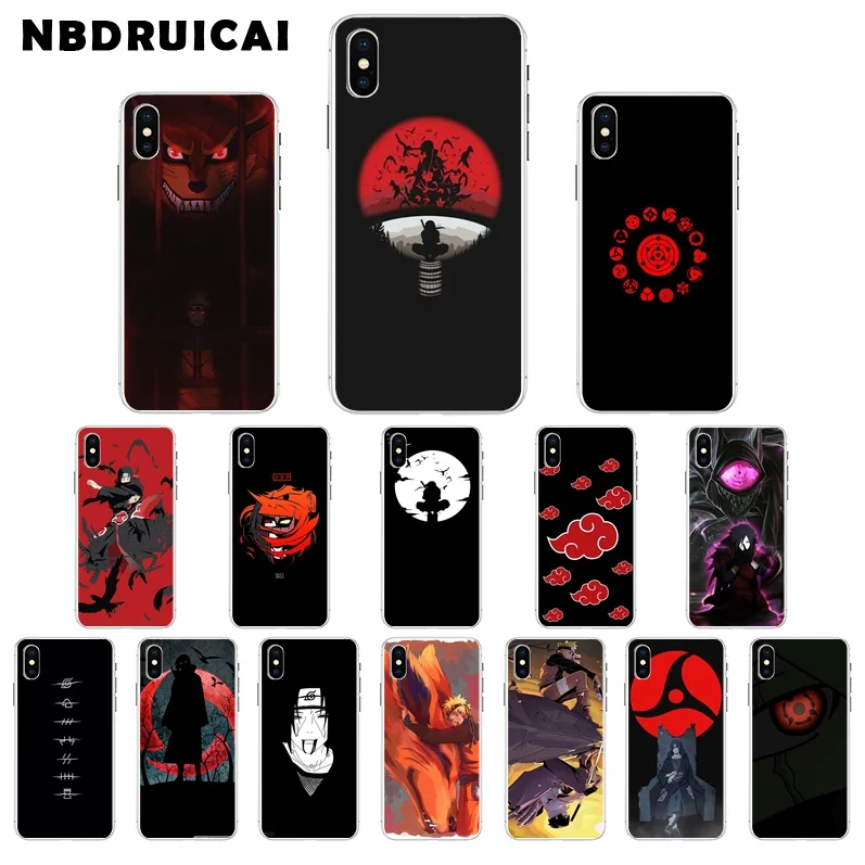 Мягкий силиконовый чехол для телефона NBDRUICAI из ТПУ с аниме Наруто Итачи iPhone 11 pro XS