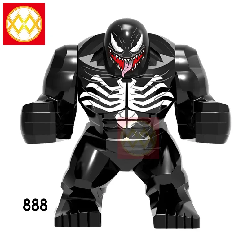 Одиночная Marvel Super Hero Agent Anti Venom Carnage Riot Spider Man Venom Eddie Brock строительные блоки Набор Модель игрушки для детей - Цвет: XH888