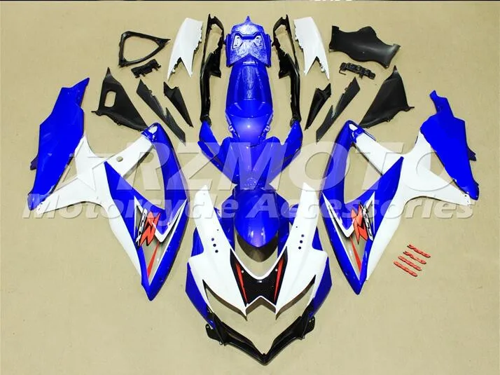 ACE наборы ABS инъекции обтекатели комплект подходит для SUZUKI GSX-R600 GSX-R750 K8 2008 2009 GSX-R600 k8 08 09 синий px1