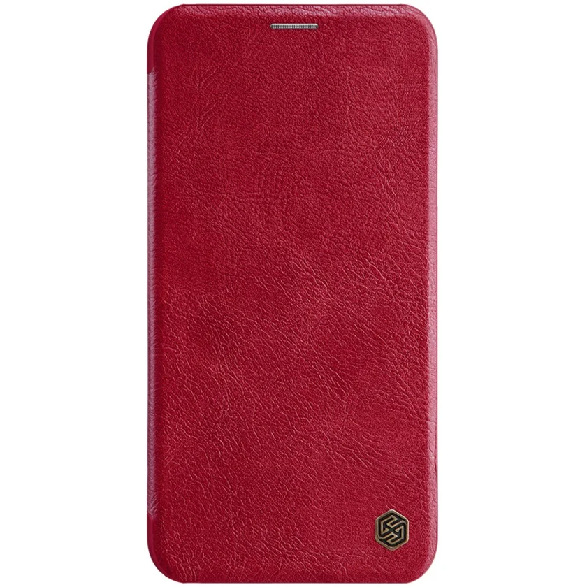 Для iPhone 11 Pro Max флип-чехол(5,8/6,1/6,5) Nillkin Qin винтажный кожаный флип-чехол с отделением для карт чехол для iPhone11 Pro Сумка для телефона - Цвет: Red