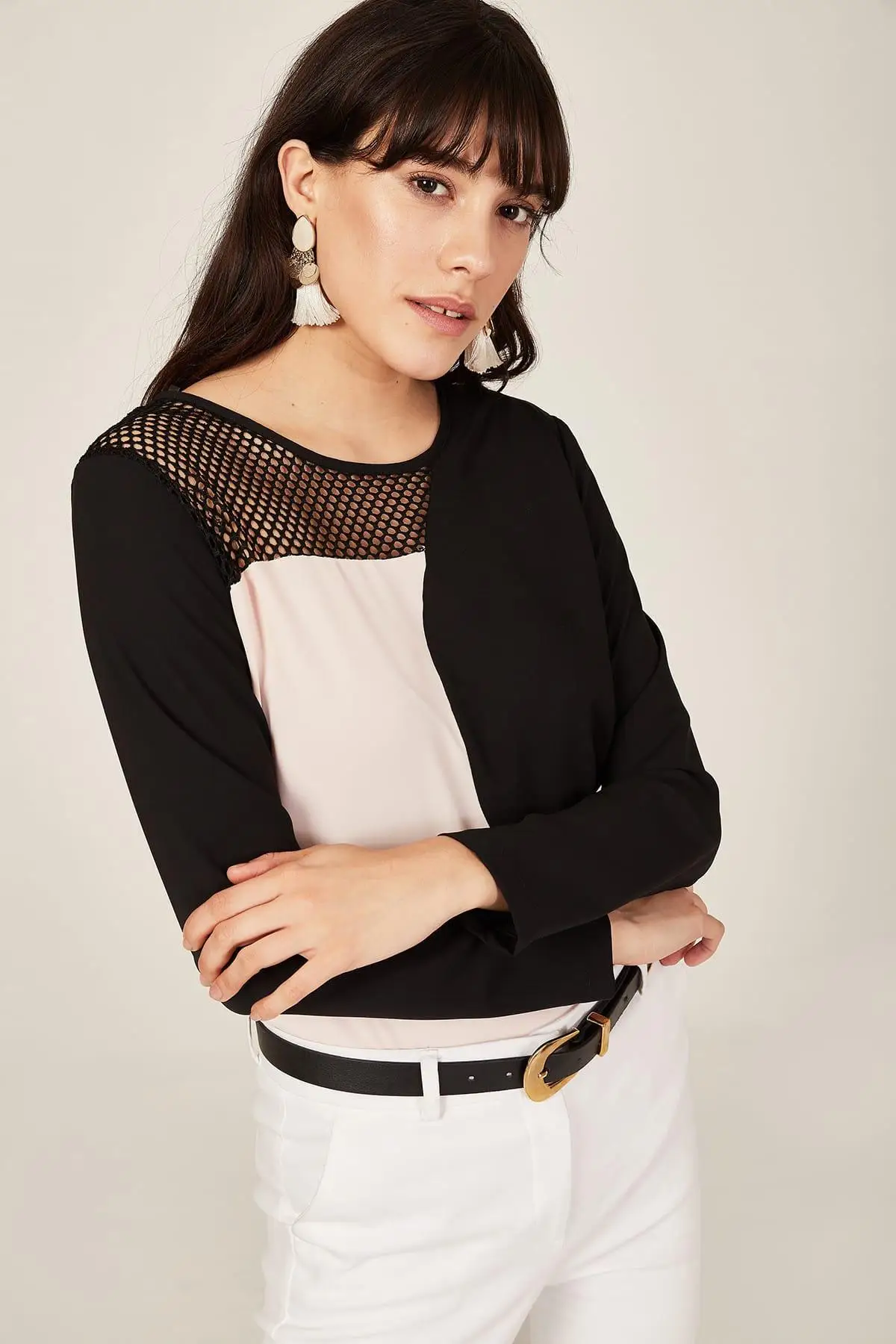 Lafaba женские лососевые ажурные detayli Bluz 19Y381035| |