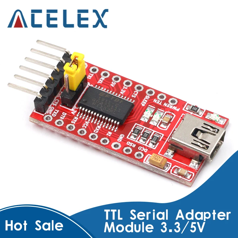 Последовательный модуль адаптера FT232RL FTDI USB 3 В 5 в TTL для мини порта arduin. Покупайте
