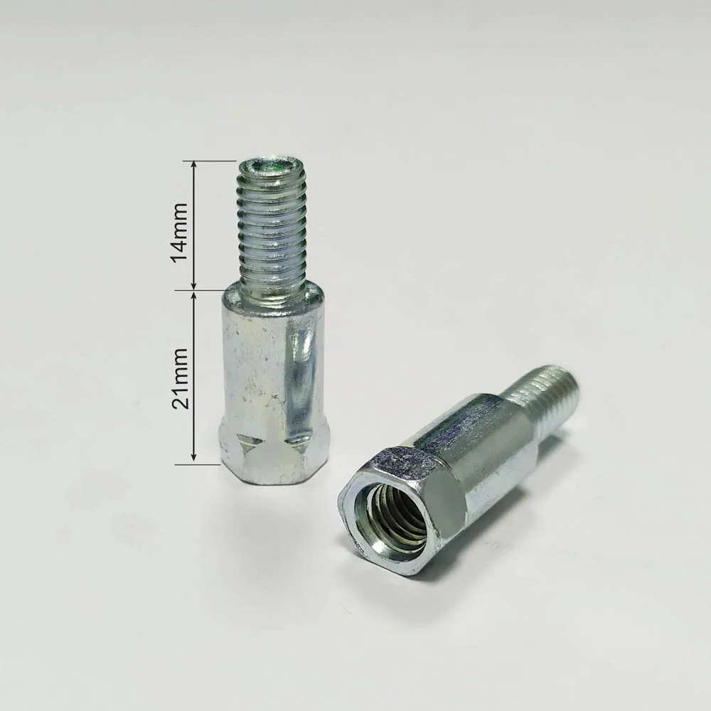 Motorcycle Mirror 1 Pair Rear Mirror Adapters M10 10MM Clockwise Anti-clockwise