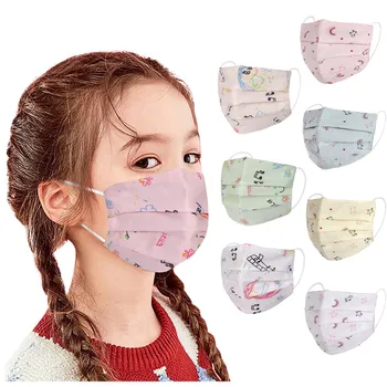 

Kids Cartoon Print Washable Safet Protect Dustproof Haze Face Mask Personal Health Care Cycling breathable Mask mascarillas