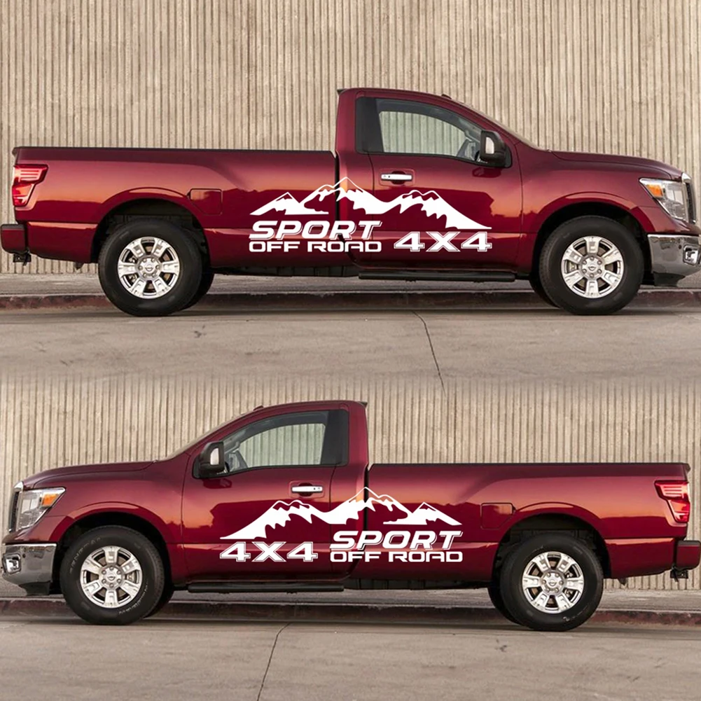 2 шт. графический винил 4X4 внедорожник стикеры пикап наклейка для D-MAX Navara