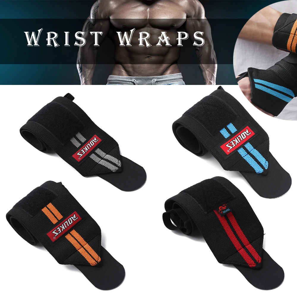 

1PC Wrist Support Wristband Weight Lifting Bandage Adjustable Elastic Band Fitness Fist Straps Lifting Training Gym Wrist Wraps
