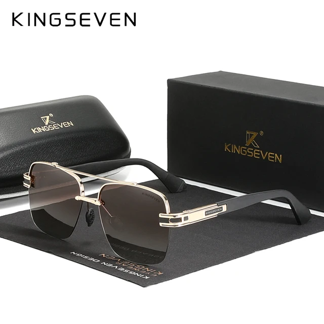 Kingseven 2021 Brand New Design Sunglasses For Men Polarized Gradient Sun Glasses Women Men Square Retro Eyewear Okulary - Sunglasses - AliExpress