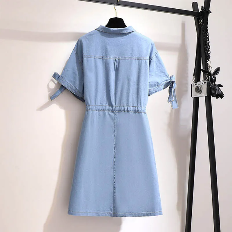 Летнее платье для женщин размера плюс Бюст 150 см 5XL 6XL 7XL 8XL 9XL женское платье синего цвета