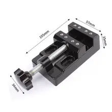 1 шт. черный зажим 105x55x35 мм мини-дрель тиски микро зажим плоские тиски DIY ручные инструменты