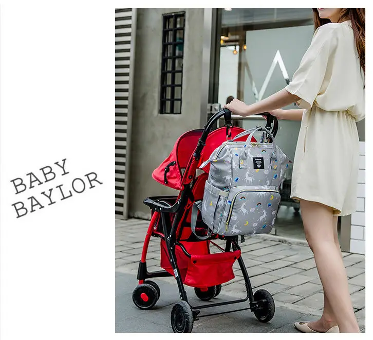 Oxford Mom Baby Multi-function Outdoor Travel Diaper Bag Waterproof Mommy Backpacks Female Baby Nursing Backpack Fashio Lady Bag