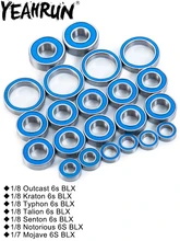  YEAHRUN 22PCS Ball Bearing Kit for 1/8 Arrma 6S, Kraton 6s, Typhon 6s, Senton 6s & Outcast 6s BLX RC Crawler Car Bearing Parts 