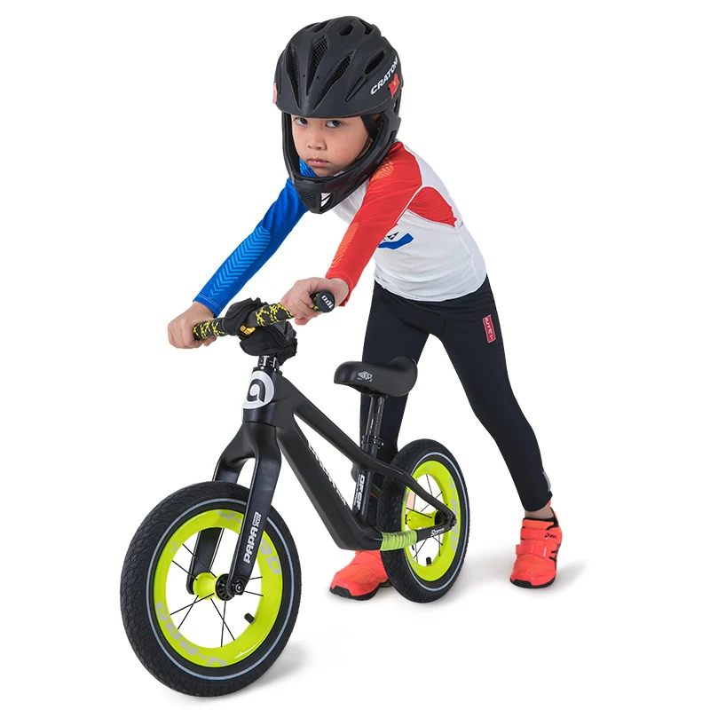 RJYC Cycling Jersey Set For Kids Sports Long Sleeves Breathable Bicycle Children Clothes Summer Children Balance Bike Jersey Set