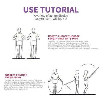 

Lovely Skipping Rope Plastic Handle Steel Wire Rope 4color Motions Adjustable Workout Toy Gadget Jump Rope Funny Exercise Gifts