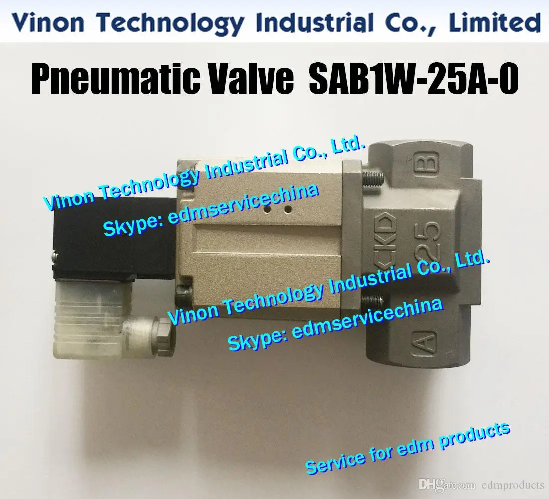 

SAB1W-25A-0 edm пневматический клапан DC24V SO-453354 edm цилиндрический клапан 453354 для проволочной машины серии Sodic k