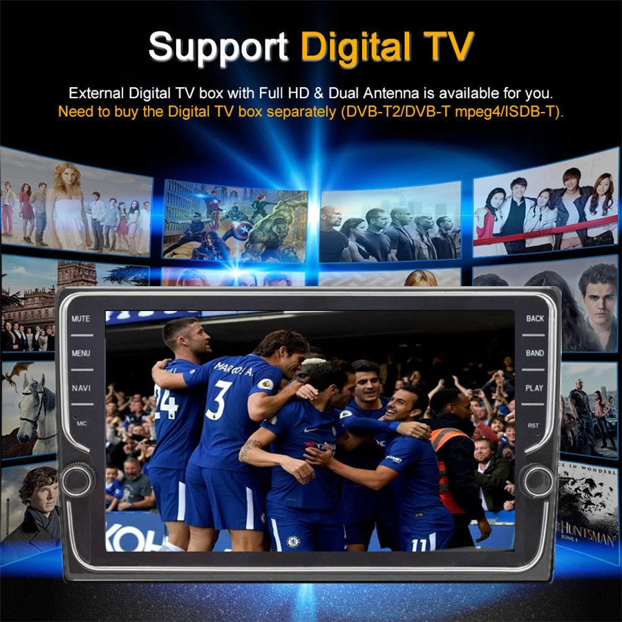  For Android 9.1 Quad-core 2GB + 32GB 9'' Car Stereo Radio GPS WIFI BT DAB Mirror Link OBD For Honda