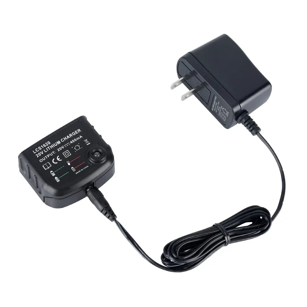 

Portable 20V Lithium Battery Charger LCS1620 US Plug 100-240V Battery Rechargeable Charging Charger With LED Indicator Light