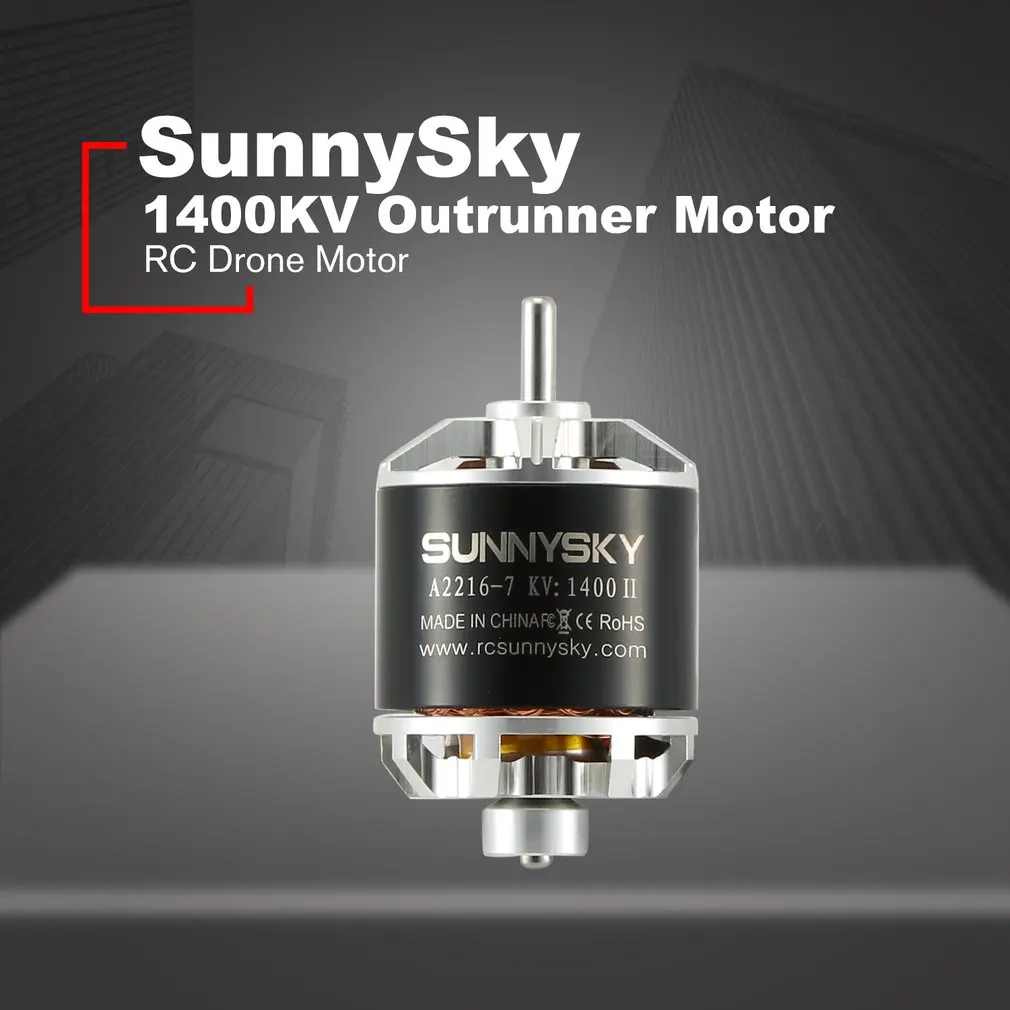 SunnySky A2216 1400KV бесщеточный двигатель высокой мощности RC Дрон двигатель для моделей RC Дрон самолет с фиксированным крылом
