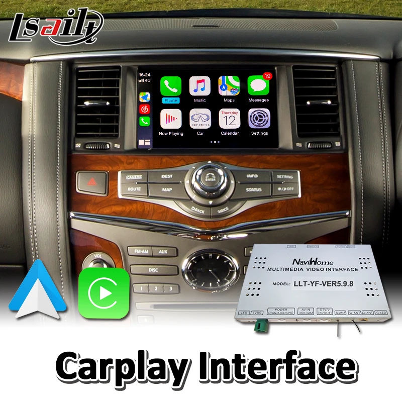 Lsailt ワイヤレス Carplay インタフェース日産ムラーノ用 Z51 2011 2016 年有線 Android の自動 Youtube のビデオ音楽再生 Vehicle Gps Aliexpress