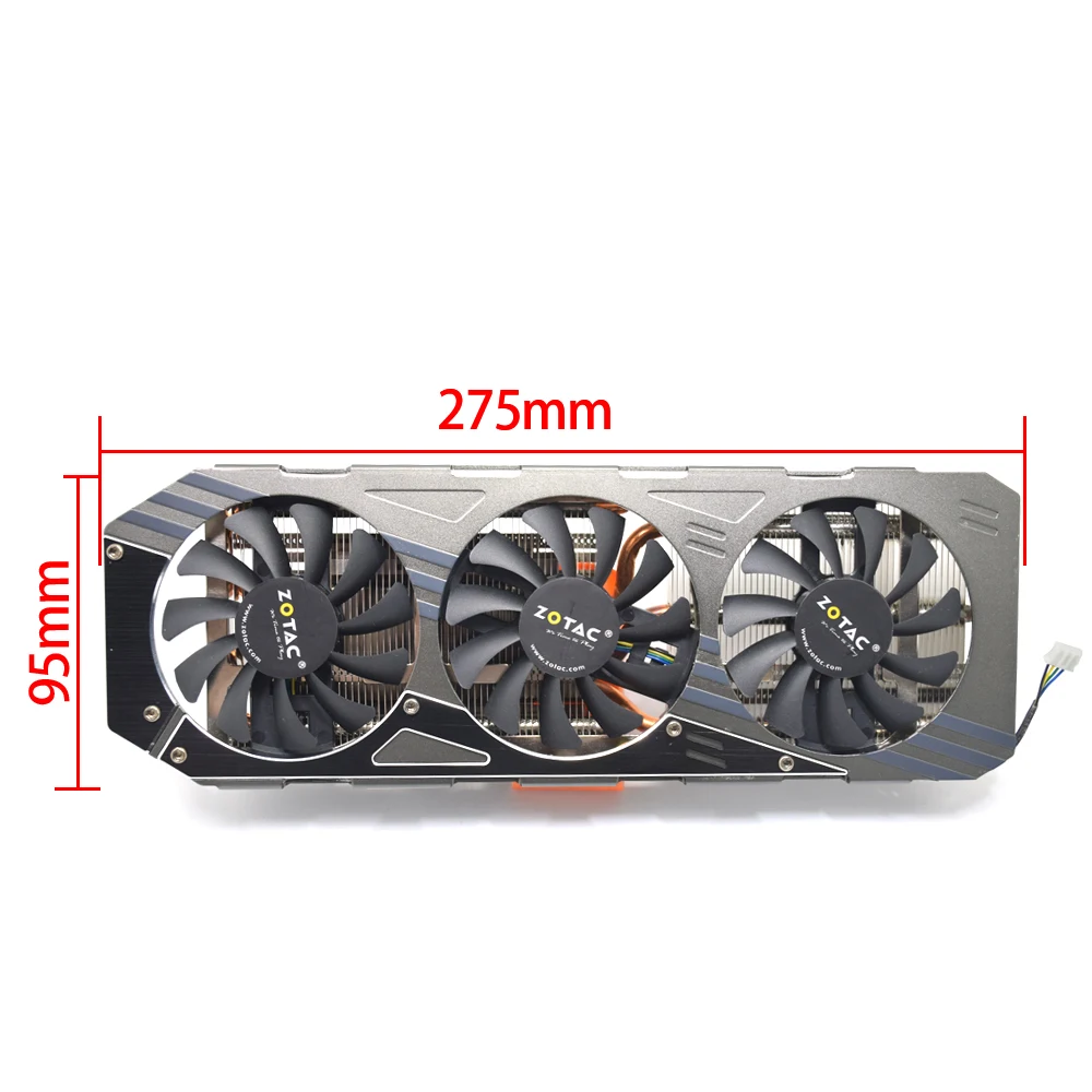 3 шт. GTX 980 4PIN кулер вентилятор для Zotac Geforce GTX 980 4 Гб HA AMP Edition gpu-графика карта с радиатором