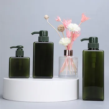 

10PCS Refillable pump bottle for Bathroom Kitchen Sink and Travel High Quality Square container