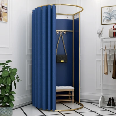 clothing store boutique metal movable portable fitting room luxury changing room movable golden dressing room with curtain storage holders racks aliexpress clothing store boutique metal movable portable fitting room luxury changing room movable golden dressing room with curtain storage holders racks aliexpress