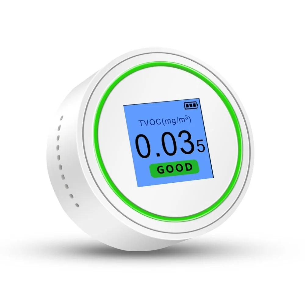 Цифровой детектор качества воздуха внутренний/открытый PM2.5 и TVOC тестер CO2 метр монитор тестер с перезаряжаемой батареей