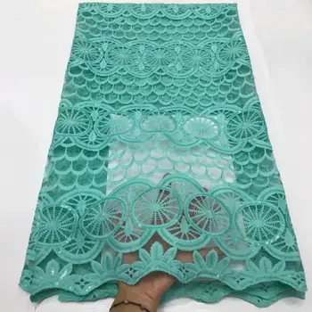 

New Good Quality Brocade Lace Tassel African Lace Fabric Latest Popular Nigerian Brocade Fabric for Wedding Evening Dresses