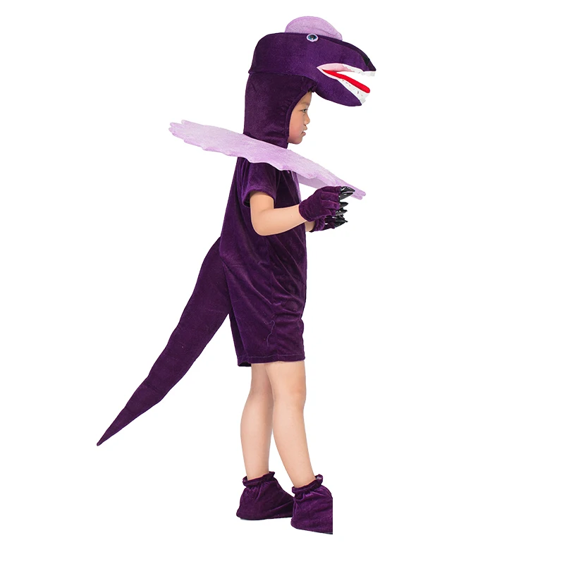 Adult Kids Fan Dino T-REX Dinosaurs Costumes Halloween Cosplay Party Animal Cartoon Dragon Dress Up Jumpsuit Outfit Costume