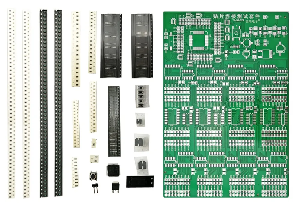 300 SMD компонентный паяльный набор для тестирования высокопрочной практики доска для конкурса умений пайки печатных плат