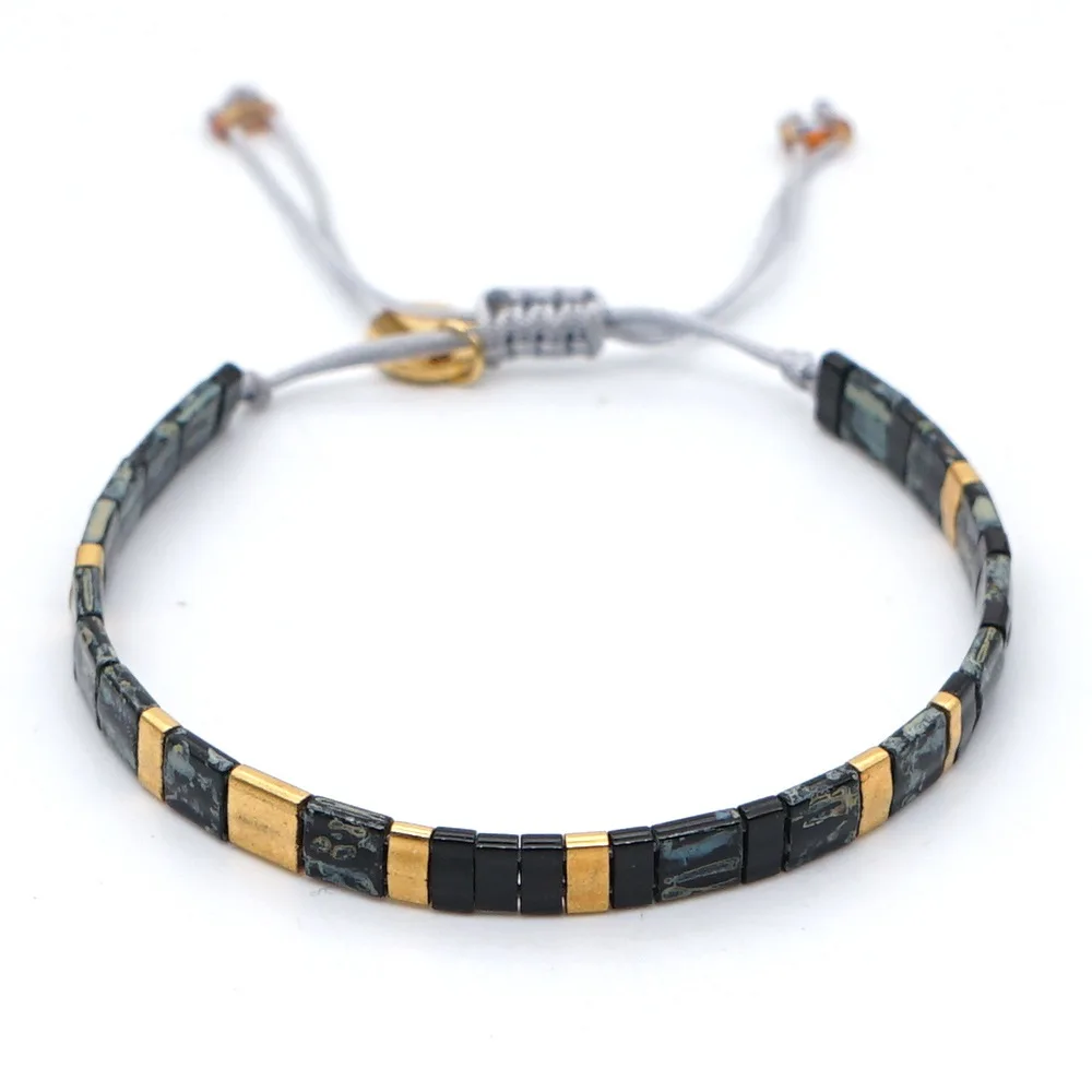 Женский браслет с бусинами Миюки KSRA в богемном стиле ручной работы бохо