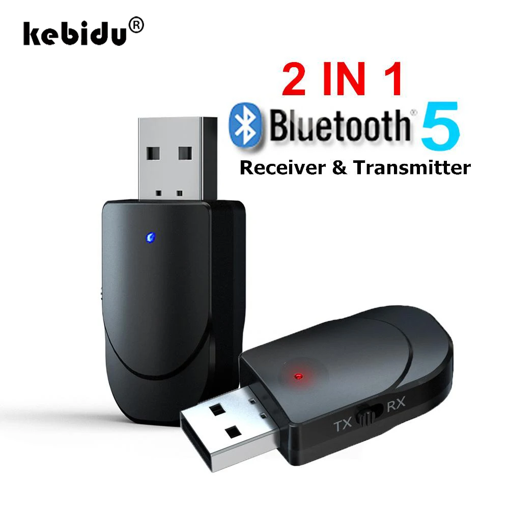 Bluetooth 5 0 аудио приемник передатчик 2 в 1 Мини 3 мм разъем AUX USB стерео музыка