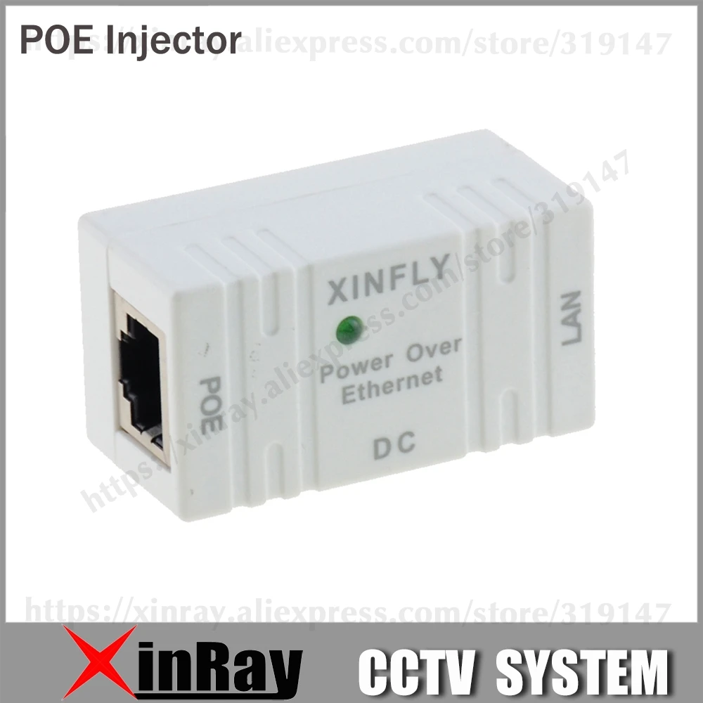 RJ45 POE инжектор питания через Ethernet коммутатор адаптер питания POE001 для POE IP камеры