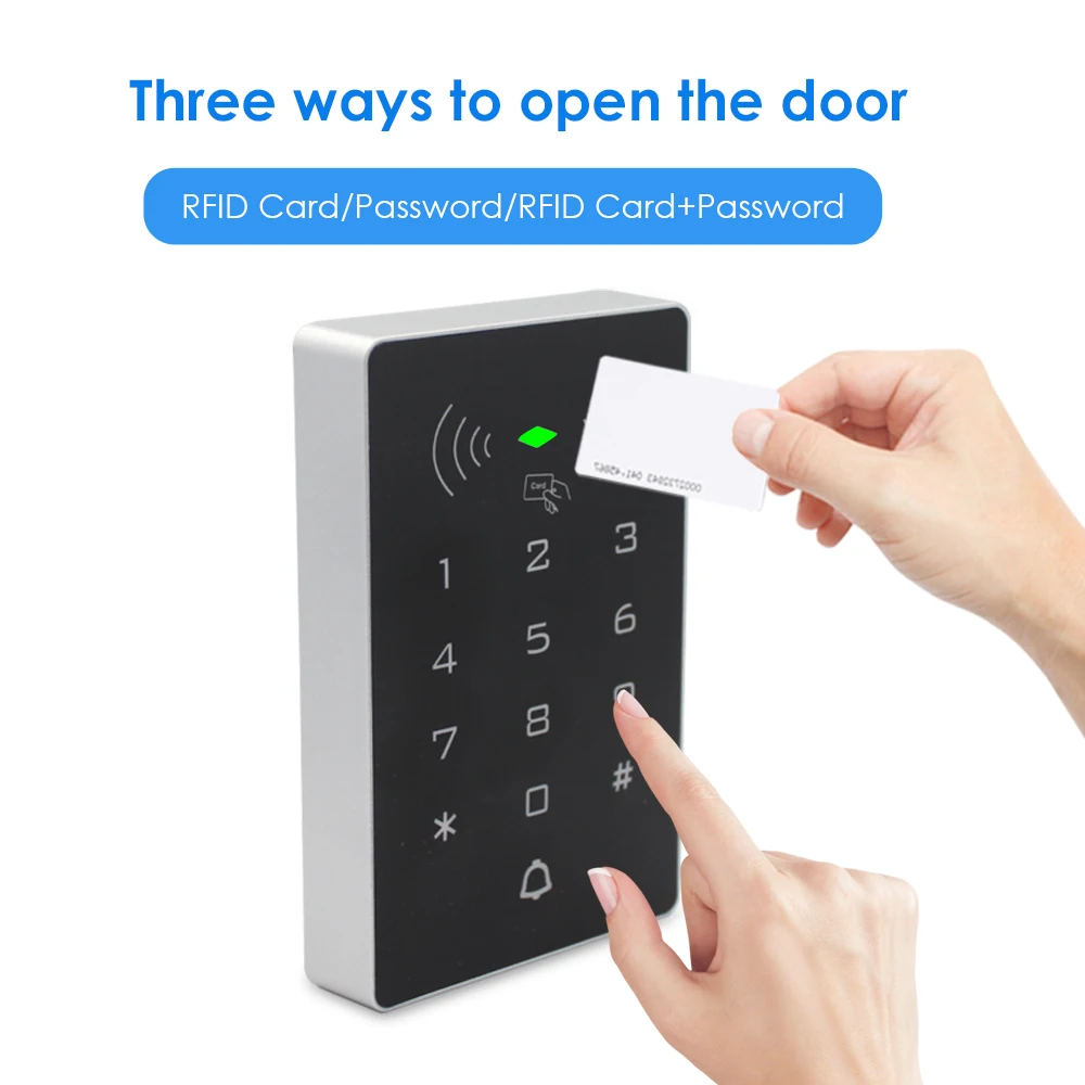 125Khz RFID Access Control System Intercom Device Machine Electronic Door Lock Smart Garage Gate Opener Electric Lock Control