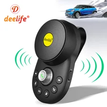 Deelife FM Transmitter Modulator Bluetooth 5.0 Car Kit Speakerphone for Auto Sun Visor Speaker Phone Hands Free