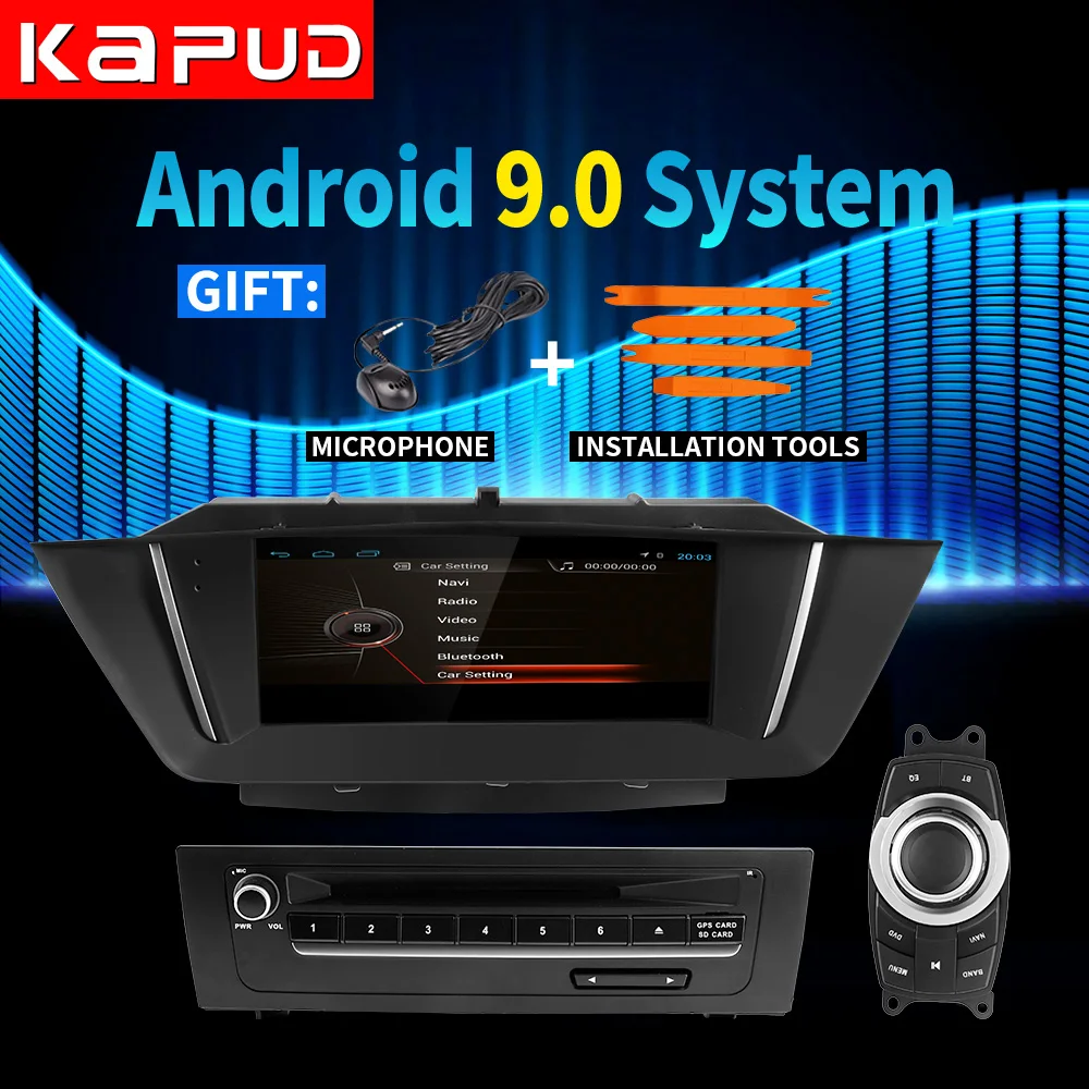 Kappud 9 ''Android 9,0 четырехъядерный rom 32G Автомобильный gps-навигатор, для BMW X1 E84 2012-, Bluetooth, USB SD стерео радио, SWC, idrive