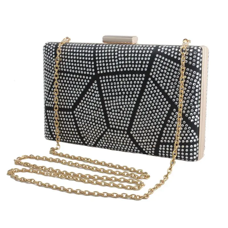 Stylish Women Evening Handbag Party Bridal Clutch Bag Prom Wedding Wallet Purse