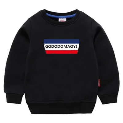 GODODOMAOY/ г. Весенний Топ; детский пуловер с героями мультфильмов; одежда с длинными рукавами; одежда для детей; футболки с принтом для девочек из хлопка - Цвет: Белый