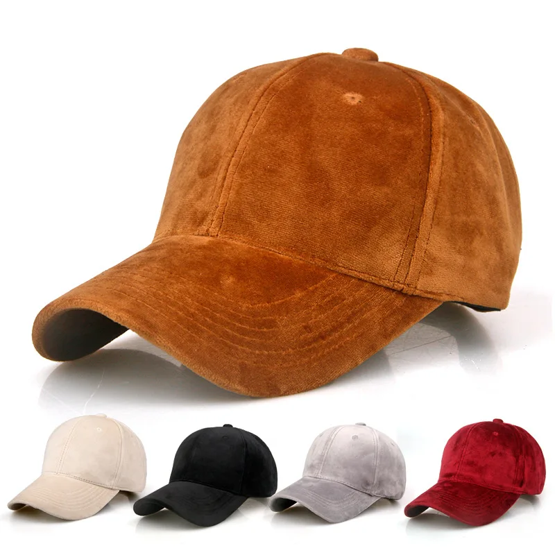 

light board velvet hat autumn winter Korean version men's sports baseball cap women leisure wind-proof duck tongue Velvet cap