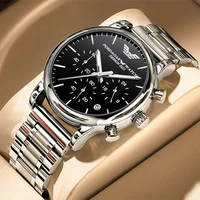 2021 nuovi orologi da uomo di moda con orologio da uomo al quarzo cronografo sportivo di lusso di marca superiore in acciaio inossidabile Relogio Masculino