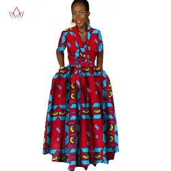 В африканском стиле платье для Для женщин летние Винтаж Макси платье Дашики Африканский Базен платье натуральный Большие размеры женская