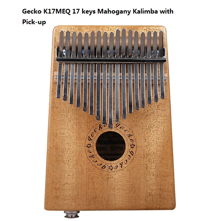 GECKO K17MEQ 17 клавиш Kalimba большой палец пианино Mbira перкуссионная клавиатура Marimba деревянные музыкальные инструменты с чехол для переноски