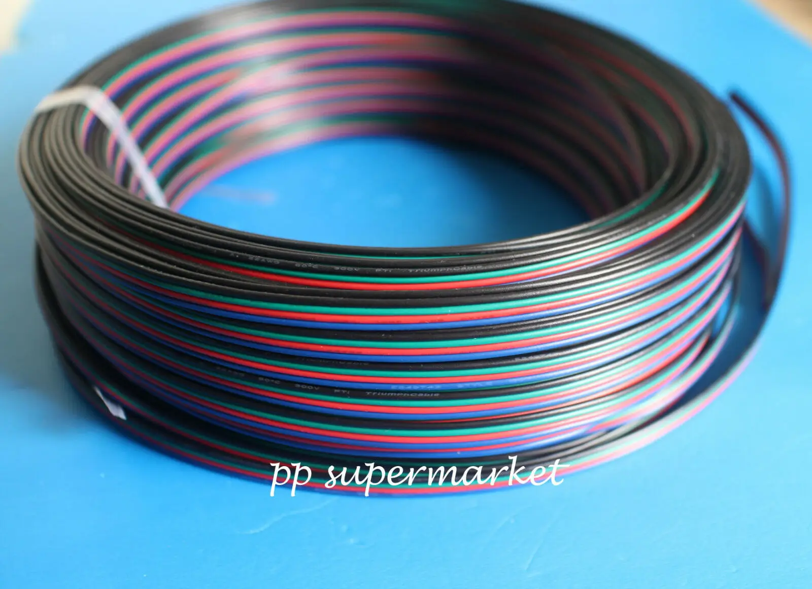 4-контактный Удлинительный кабель RGB + черный провод для DC5V Ws2801 Ws2812b DC12V 3528 5050