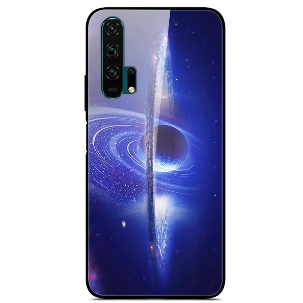 16 Для huawei Honor 20 Pro закаленное стекло ударопрочный чехол с принтом чехол-крышка с узорами бампер для huawei Honor 20 чехол Coque - Цвет: 16
