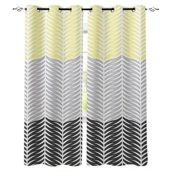 

Multi-size Decorative Pattern Window Curtains Polyester Fabric Living Room Curtain Home Decor